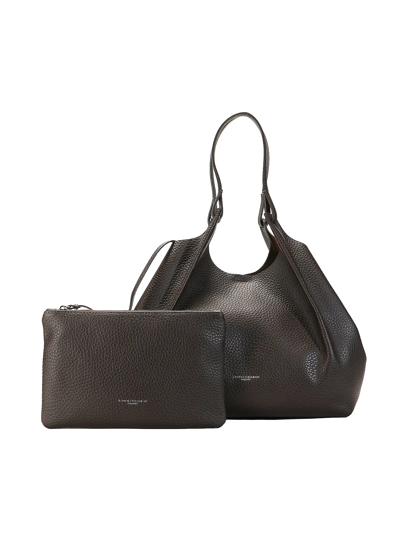 GIANNI CHIARINI | Ledertasche - Hobo Bag DUA | braun
